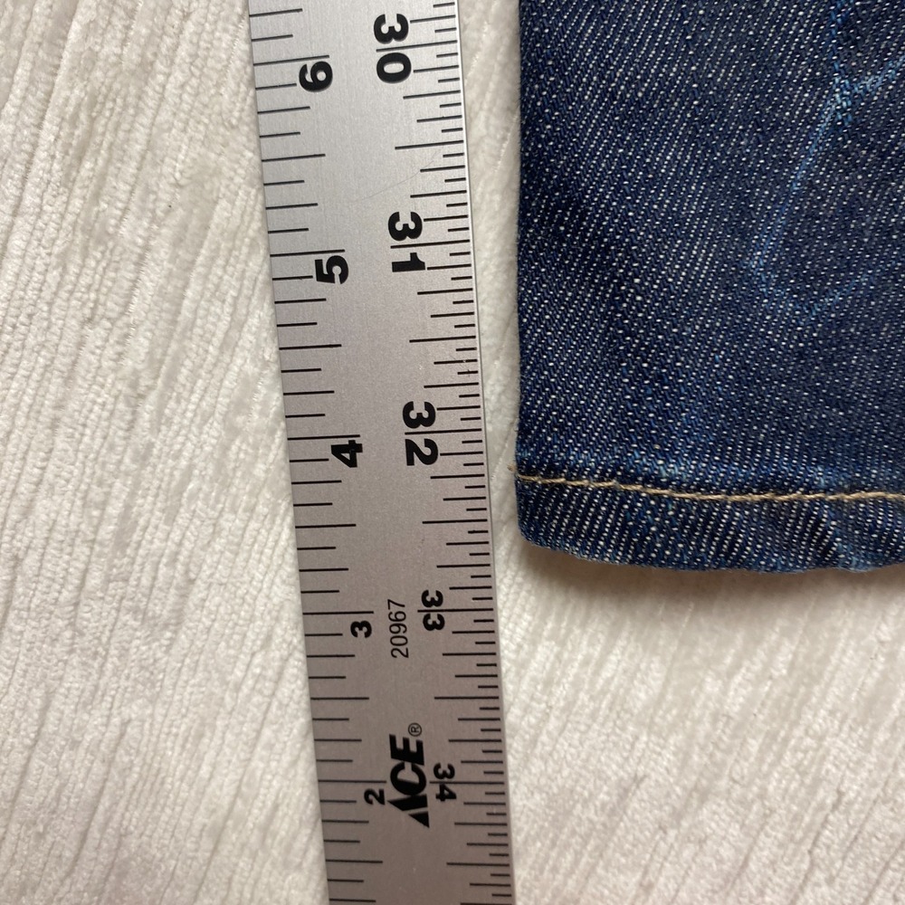 Western Glove Works 1921 Straight Jeans Women 29x32 Blue Cotton Stretch Low Rise - Picture 12 of 15